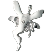 Silver Fairy Cremation Jewelry Pendant for Cremains